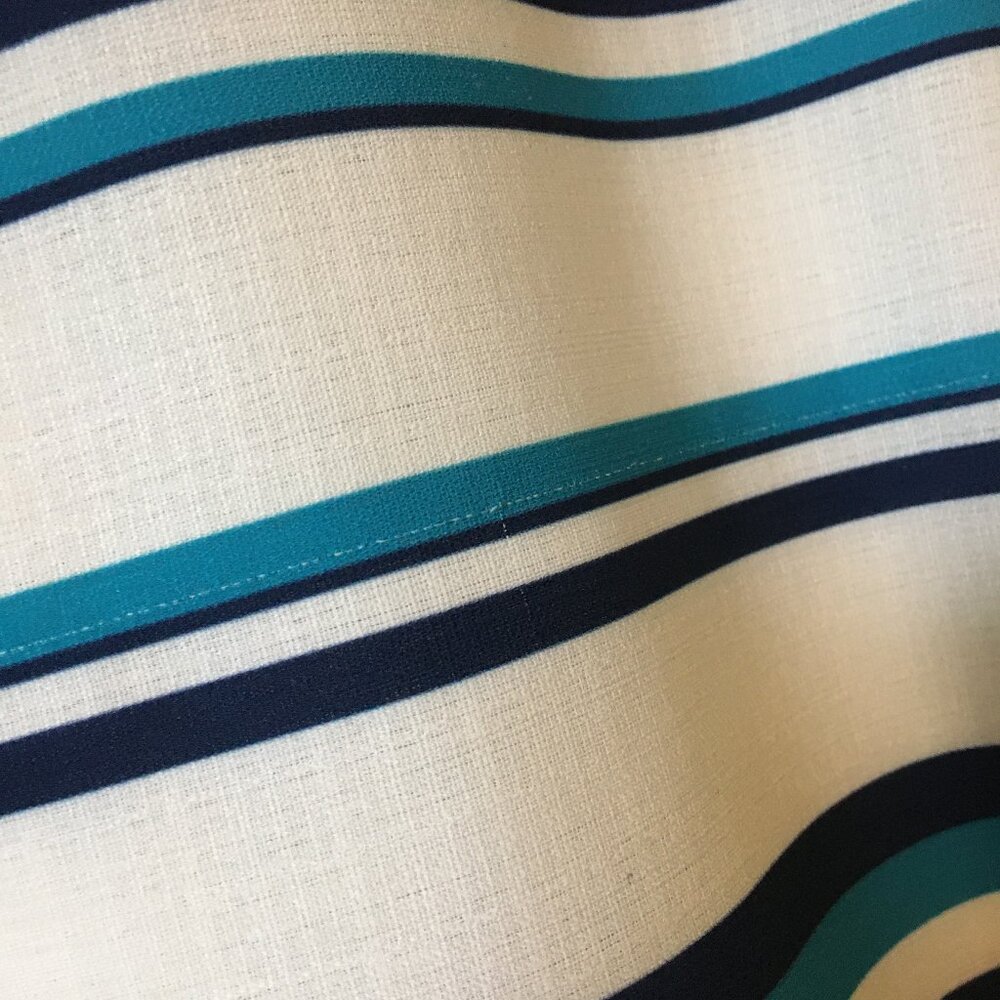 Pink Martini Blue Track Stripe Nautical Sleeveless Tank Top - Picture 5 of 14